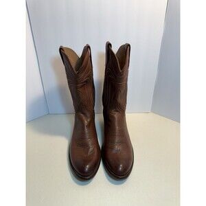 Tecovas Brown Leather Western Cowboy Boots Men’s 12.5 D Handmade Mexico